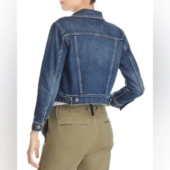 CURRENT /ELLIOTT NWT BABY TRUCKER DENIM JACKET - Picture 9 of 10